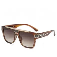 Design De Marca De Luxo Novas Armações Grandes Óculos De Sol Vintage Rebite Piloto Pára-Espelho Masculino Feminino Liga