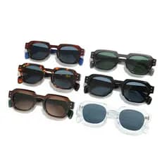 Óculos de Sol Masculinos UV400, Óculos de Sol Quadrados Femininos Populares e em Tendência, Óculos Vintage Masculinos co