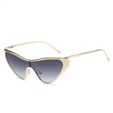 Óculos de Sol Femininos Estilo Vintage Y2K Punk Cat Eye 2026, Óculos de Sol de Peça Única para Viagem, Proteção UV400 pa