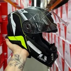 CAPACETE RACE TECH VOLT VISEIRA SOLAR TRACK PRETO/TITANIUM + BRINDE EXCLUSIVO PROMOÇÃO OCULOS