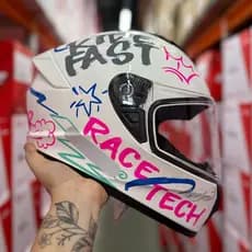 CAPACETE RACE TECH HIT LANÇAMENTO IMPERDIVEL FASTER ROSA + SUPER BRINDE