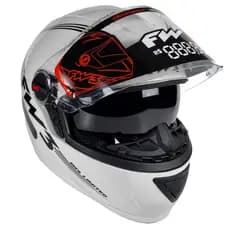 CAPACETE FW3 GTX LIMITED BRANCO MONOCOLOR SUPER LANÇAMENTO COM ÓCULOS INTERNO SOLAR + BRINDE EXCLUSIVO