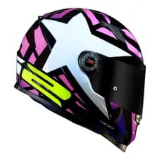 CAPACETE LS2 FF358 STARWAR ROSA/BRANCO EXCLUSIVO ESTRELAS TOP ESGOTA RÁPIDO + BRINDE