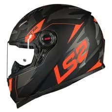 CAPACETE LS2 FF358 TANK PRETO/LARANJA EXCLUSIVO LANÇAMENTO TOP + SUPER BRINDE ESGOTA RÁPIDO PROMOÇÃO