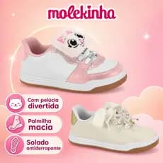 Tênis Infantil Feminino Menina Molekinha Com Pelúcia Fofo Tendência | Lançamento Original !