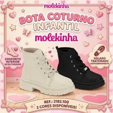 Bota Infantil Menina Molekinha Tratorada Confortável Inverno | Lançamento ! | Original Molekinha