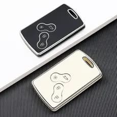 Capa de Chave de Carro em TPU Fashion para Renault Megane 2 3 Clio Cenica Espanador Kaptur Logan Laguna Zoe Koleos Fluen