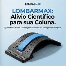 Suporte Lombar Correto Aparelho Descompressão Lombar Alívio Hérnia Dores 4 Níveis Ajustáveis Postura Correta