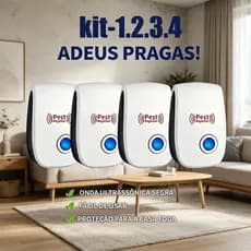 Repelente Ultrassônico Eletrônico Espanta Ratos, Baratas, Pernilongos, Moscas e Morcegos Bivolt