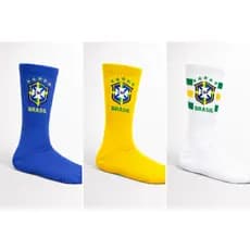 Meias Brasil Cpf Copa Algodão Tamanho Único Envio Imediato