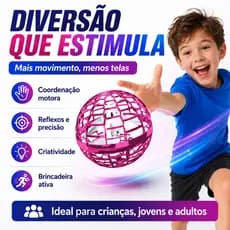 Brinquedo Infantil Mini Drone Bola Boomerang Spinner Voador Com Luz LED Interativo Para Crianças
