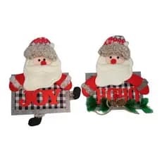 Enfeite De Natal Boneco De Tecido Decoração Papai Noel
