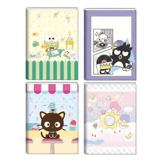 Caderno Brochurão 80 Folhas Hello Kitty E Amigos Com Adesivos