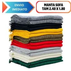 Manta De Sofá Super Gigante Decoração 2,40 X 1,80 100% Algodão Premium