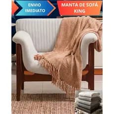 Manta De Sofá Super Gigante  2,40 X 1,80 100% Algodão Premium