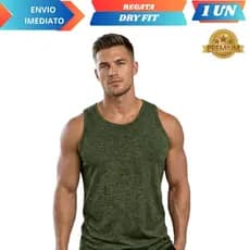 Camisa Regata Masculina  DRY FIT Tecido Mesclado Academia Treino Camisa Esportiva Premium