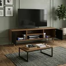 Kit Rack TV até 58" Polegadas com Mesa de Centro Mel Sala Completa
