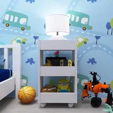 Carrinho Auxiliar Escrivaninha Quarto Multiuso Maquiagem
