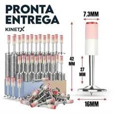 100 Pinos De Aço 7.3mm Para Mini Pistola De Fincar Pregos Concreto Alvenaria KINETX