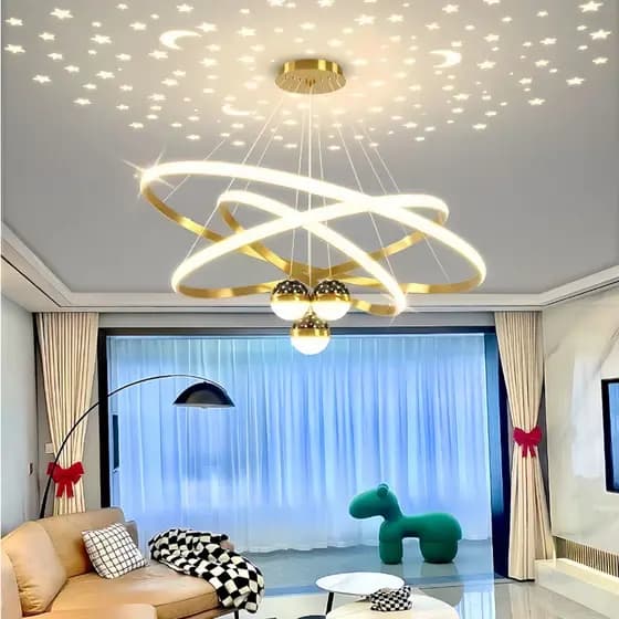 3 Cores Em 1 Luz Sala De Estar Lustre Cozinha Led Lâmpada Do Teto Nordic Moderno Decoração