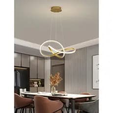 Lustre Pendente LED Flux Design Moderno e Elegante Adequado para quartos salas de estar corredores