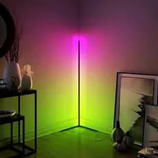 Luminaria De Chão Rgb Moderno Para Casal Quarto Cozinha Sala de Jantar Cabeceira Criado Mudo 1,4m。P5