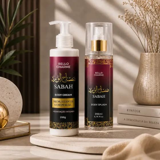 Kit Body Splash Árabe + Hidratante Corporal - Sabah
