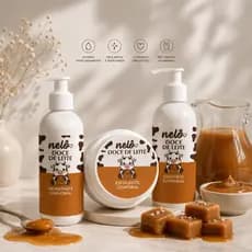 Kit banho De Leite vaquinha Hidratante Corporal, Sabonete, Esfoliante