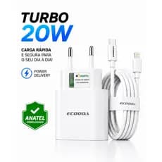 Carregador de Iphone 20w Turbo Carga Rapida Para iPhone 8 X Xr 11 12 13 14 Pro Max