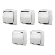 Kit 5 Acabamento Para Válvula De Descarga Branco Deca Hydra