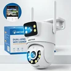 Câmera De Segurança a Prova de água Lente Dupla APP YOOSEE ICSEE, IP66 Camera IP WiFi 360