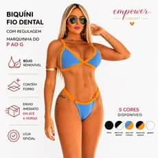 Biquíni Fio Dental Regulador Fita Verão PROMOÇÃO P ao G