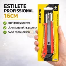 Estilete Profissional 16cm – Corte Preciso e Ultra Afiado