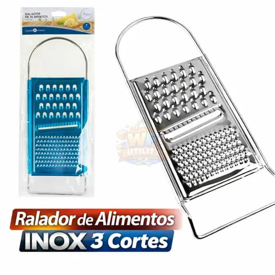Ralador de Legumes e Frutas Inox - Praticidade e Durabilidade com Apoio Antimovimento
