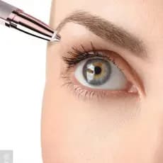 Caneta Depiladora Elétrica Sobrancelha e Facial Feminina Recarregável Depilador Rosto Indolor Branco