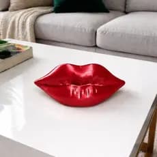 boca decorativa parede ,decoração salão de beleza,kit decoração parede luxo,decoração moderna,Enfeite