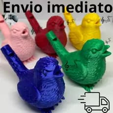 Apito Passarinho com Água Infantil Som Realista Brinquedo Educativo Divertido Crianças