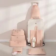 Novo estilo de armazenamento conjunto de sete peças Cross-Border roupas partição conjunto de armazenamento dobrável orga