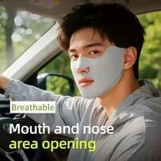 Máscara de seda gelada de verão (pacote de 2 peças), lenço respirável de secagem rápida estilo fino unissex, olhos, nari