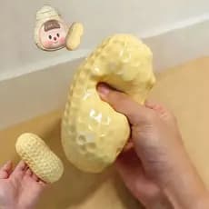 Bola de descompressão em forma de amendoim brinquedo macio na ponta do dedo brinquedo ASMR sensorial crocante adequado p