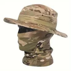 Chapéu camuflado, chapéu Balaclapha, chapéu dobrável, macio para atividades ao ar livre, de aba larga para