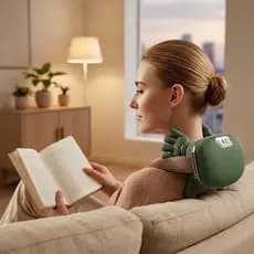 Massageador Elétrico Portátil para Pescoço com 3 Intensidades e Aquecimento Infravermelho - Alívio Imediato!