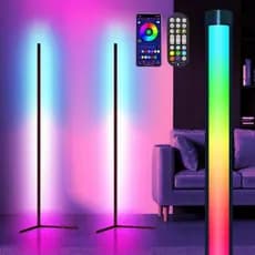 Luminária de Chão LED com Controle Remoto - Estilo Nórdico para Sala