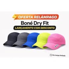 Boné Dry Fit Unissex Leve Respirável Confortável Dia a Dia Esporte