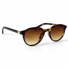 Óculos de Sol Feminino Redondo Tartaruga Lente Degradê Elegante