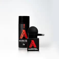 KIT FIBRA CAPILAR PRETO 25G COM APLICADOR - ALFA LOOK'S