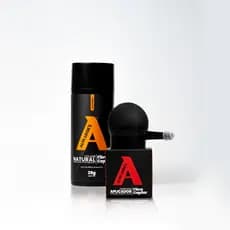 KIT FIBRA CAPILAR CASTANHO 25G COM APLICADOR - ALFA LOOK'S