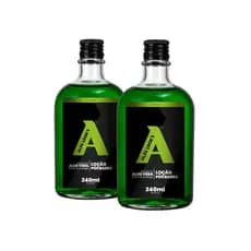 LOÇÃO PÓS BARBA LEMON 240ML ALFA LOOK'S - 2 UNIDADES VERDE