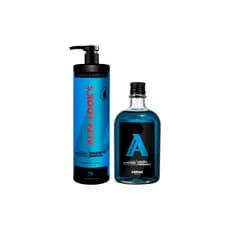 LINHA MENTHOL 1 SHAVING GEL 750ML + 1 LOÇÃO 240ML ALFA LOOKS