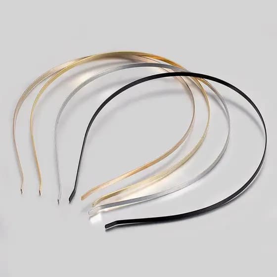 1/2/4 Tiaras /Tiara Arquinho Em Metal Para Cabelo /Prateado /4 mm ( PRATA ou DOURADO) ATACADO REVENDA